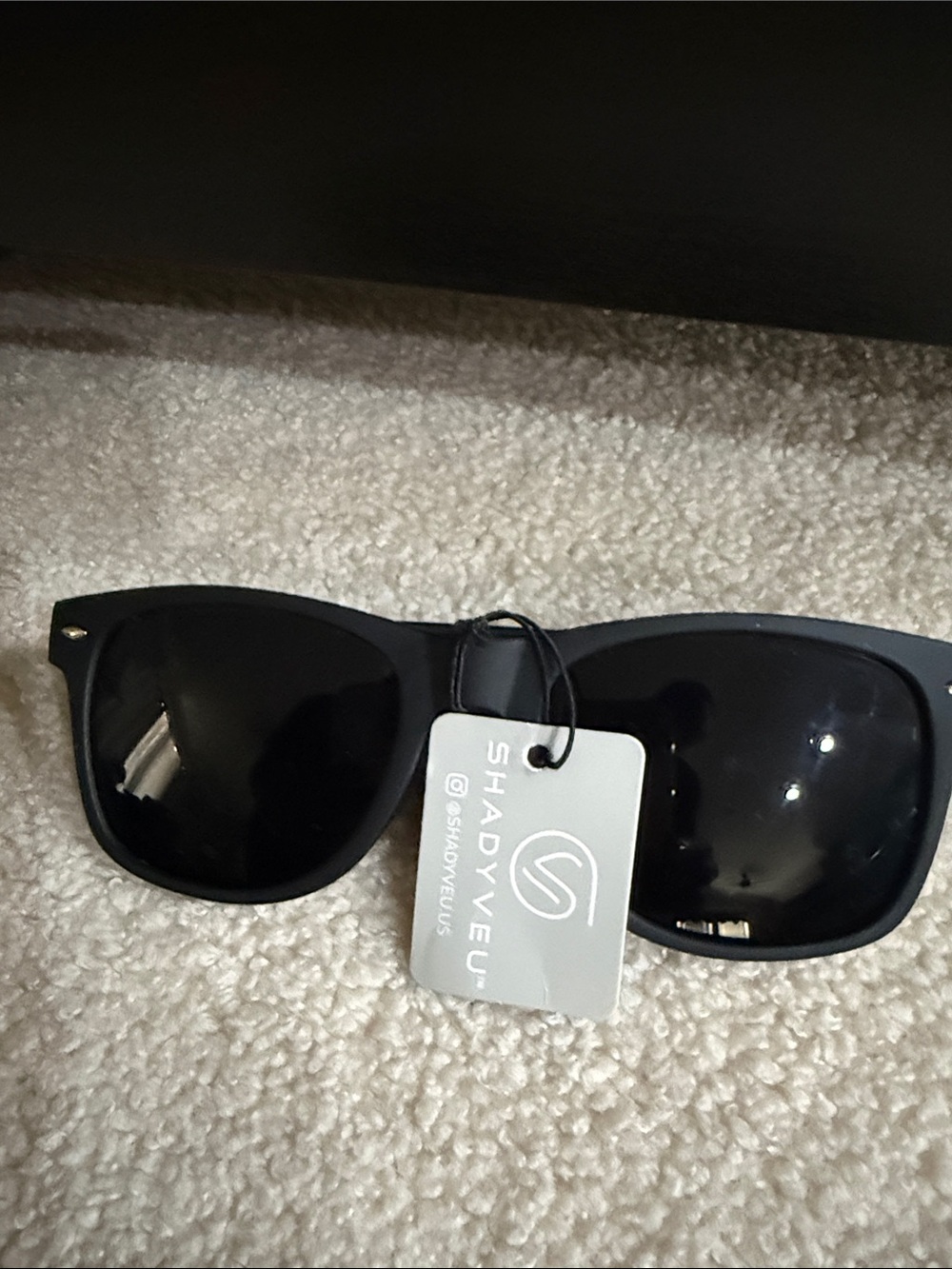 ShadyVEU Super Dark Matte Black Polarized Sunglasses for Men
